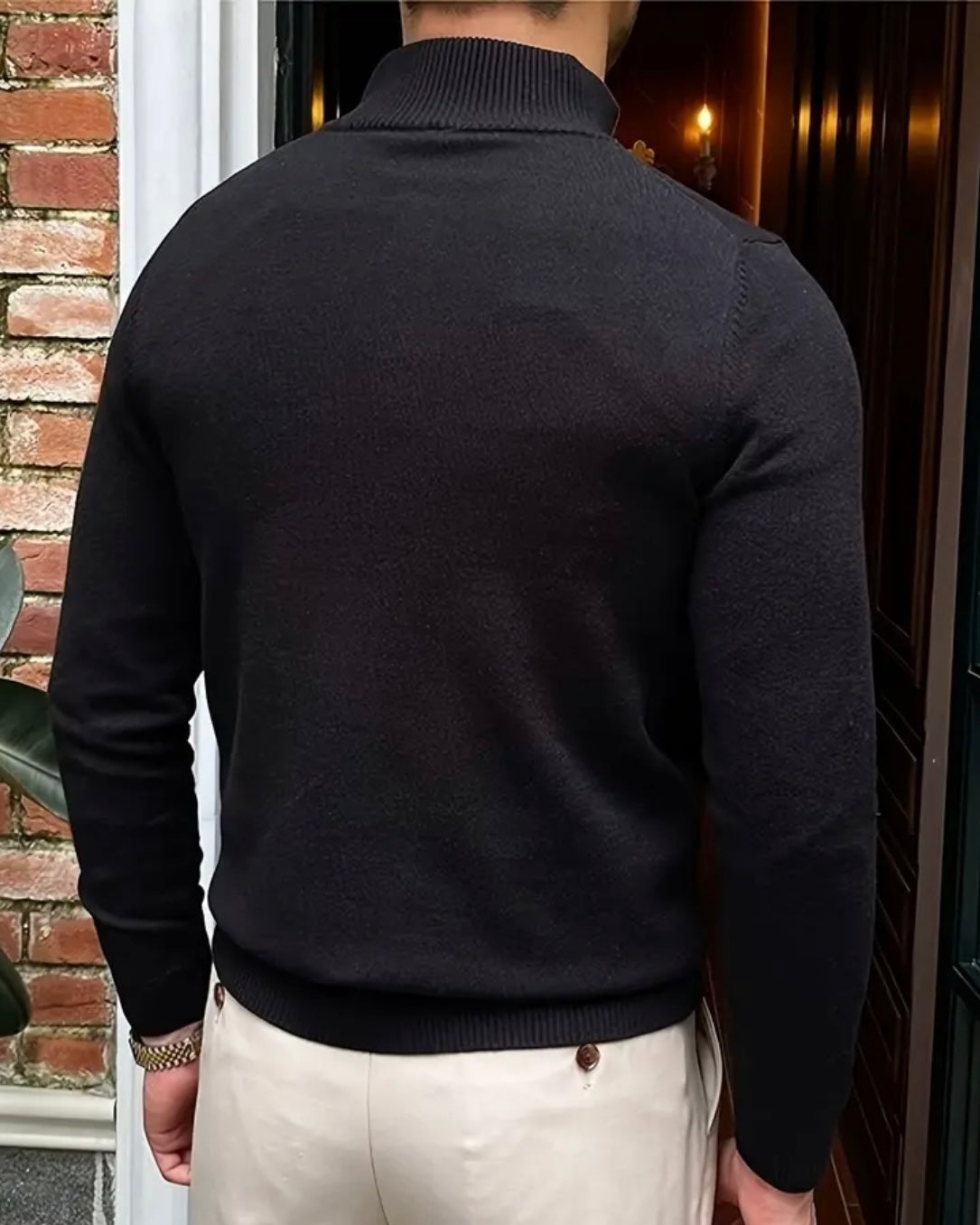 ROMA Quarter Zip Sweater