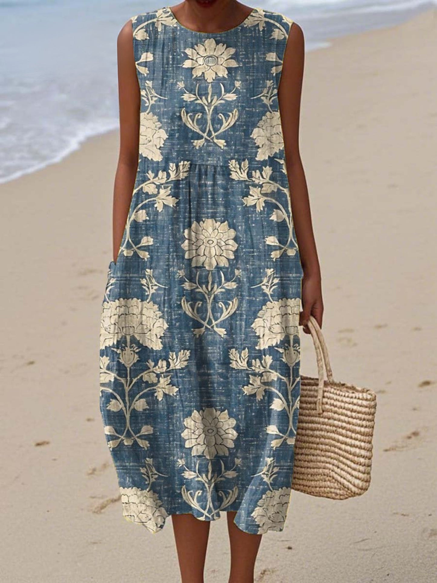 Rowena - Robe d'été avec imprimé floral vintage