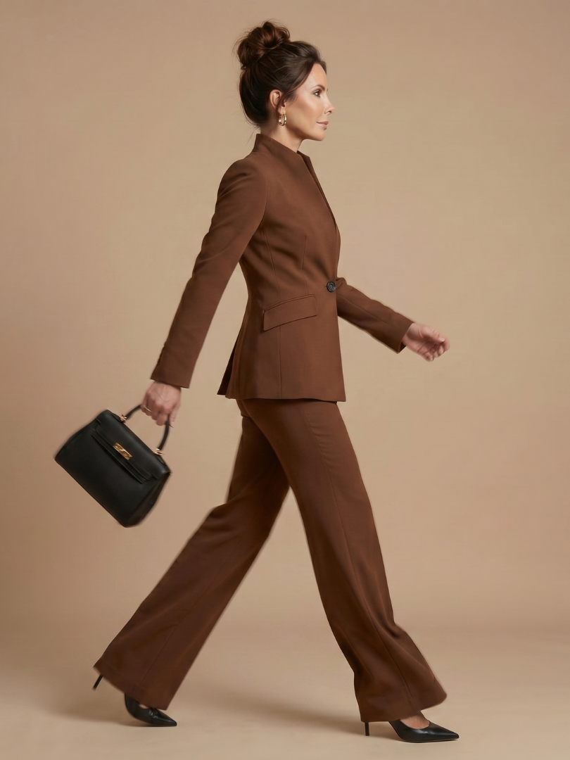 Delta | Costume Ajusté avec Col Montant