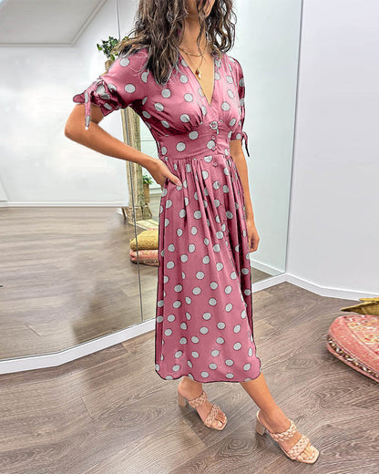 Luxea | Robe Élégante à Pois