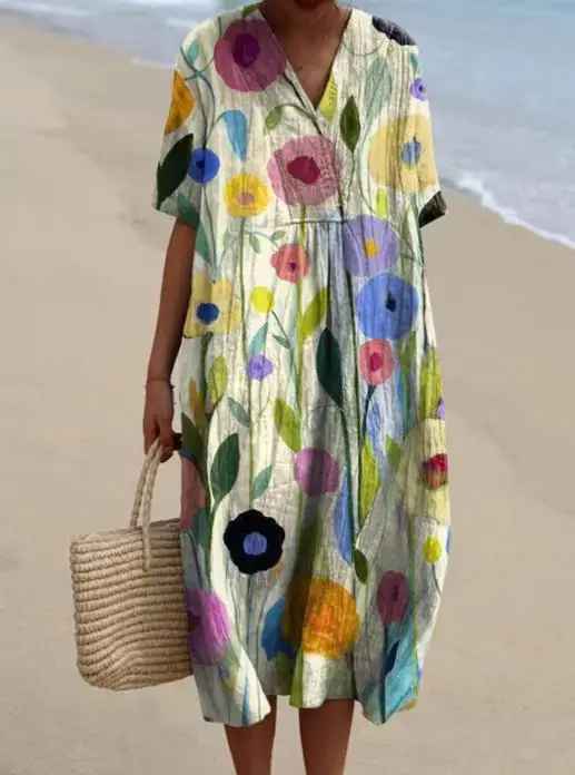 Lina | Robe Vintage à Fleurs