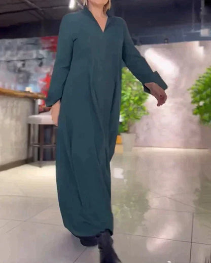 Evie - Robe Maxi Ample Vibe Rétro