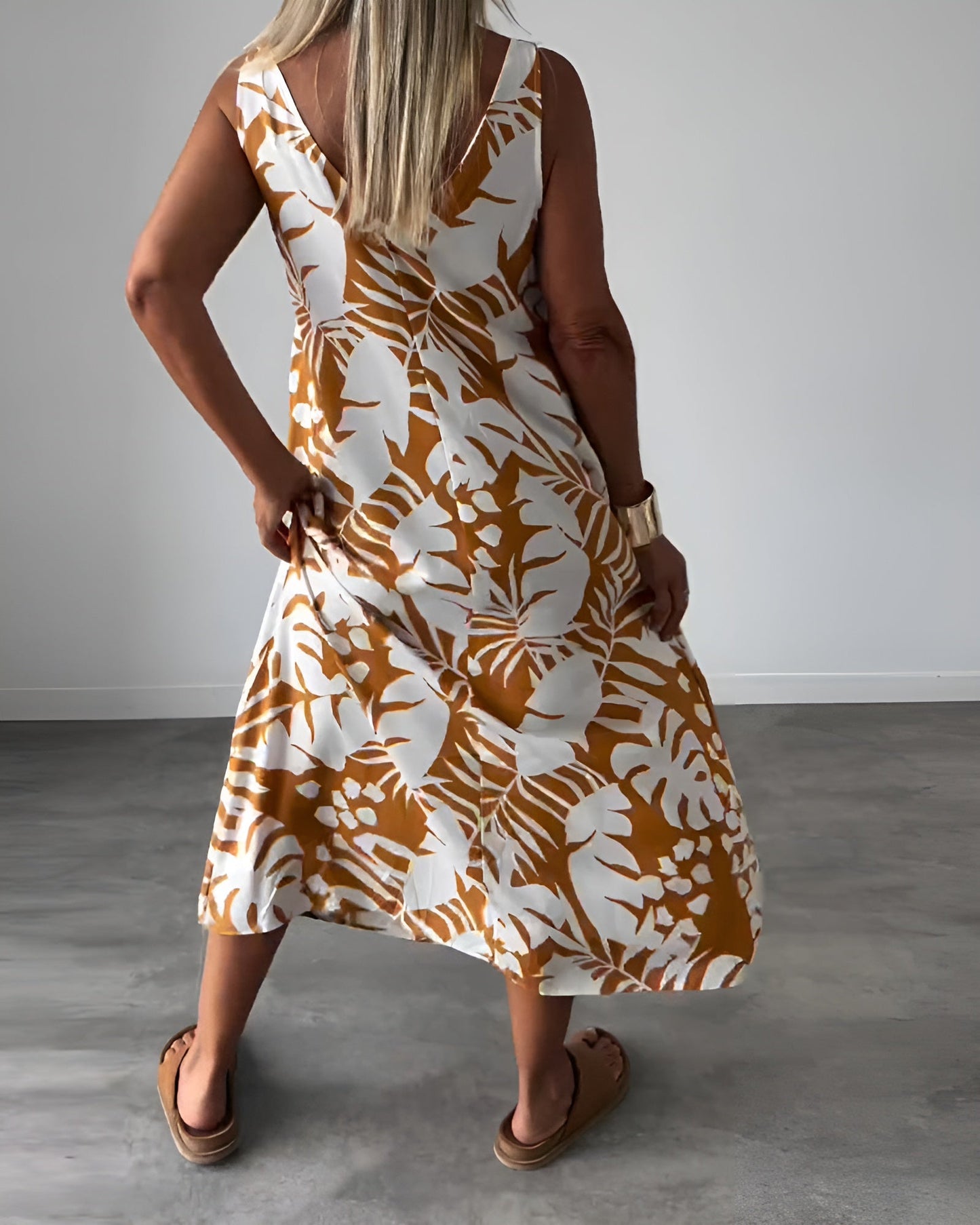 Audrey | Robe Élégante Sans Manches
