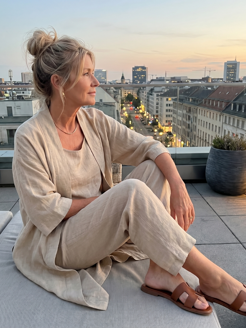 Yael | Ensemble de Top et Pantalon Détendu en Trois Pièces