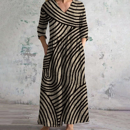 Bonnie - Robe vintage à rayures