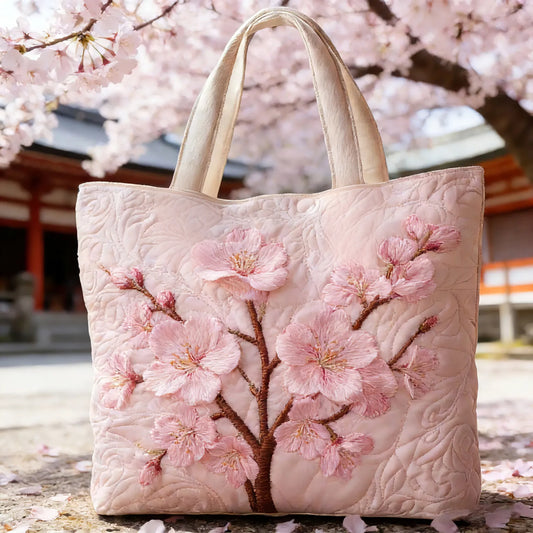 Blossom Serenity | Sac Tote Matelassé Fait Main
