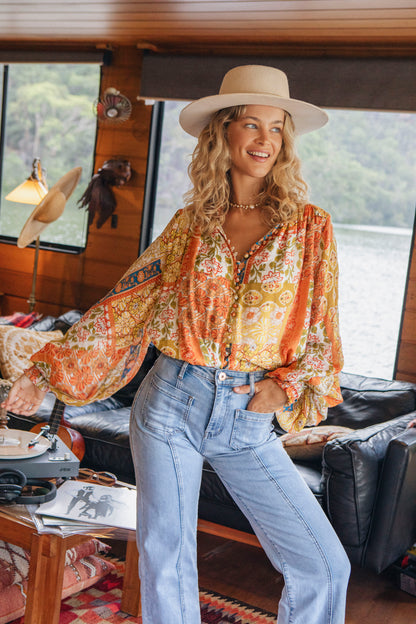Aurora Blouse - Gold Dust