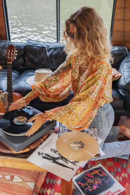 Aurora Blouse - Gold Dust