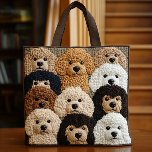 Amour pour les Chiots | Sac Matelassé Fait Main