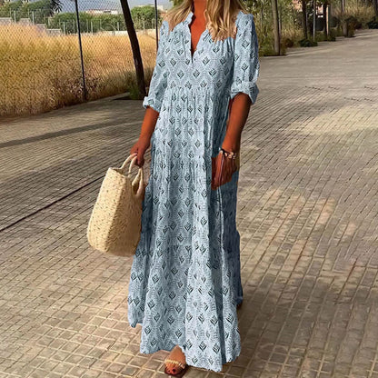 Nora - Robe Maxi Boho Élégante