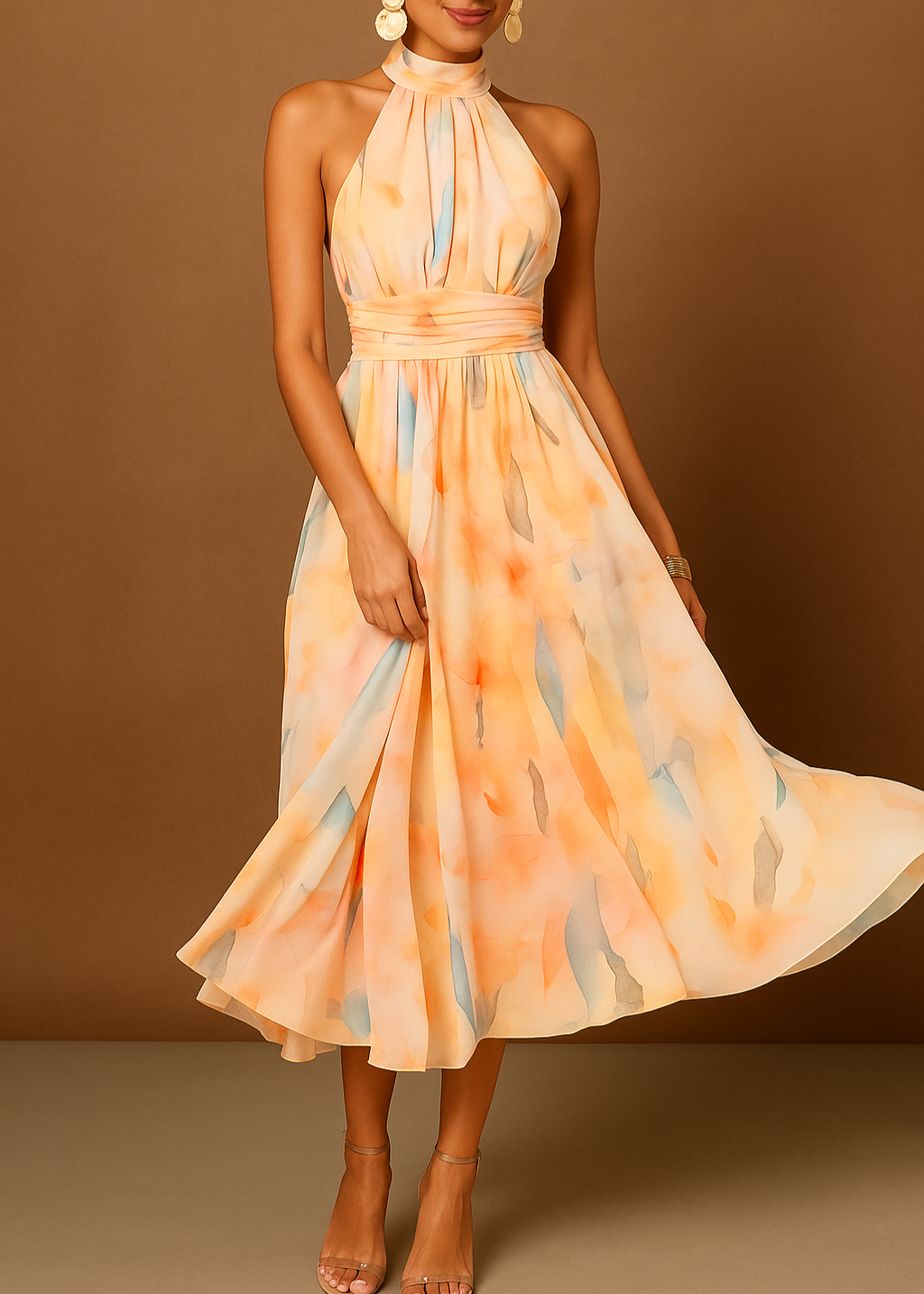 Cheryl - Robe Maxi Fluide Pastel Rêve