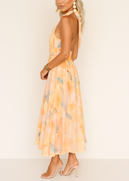 Cheryl - Robe Maxi Fluide Pastel Rêve