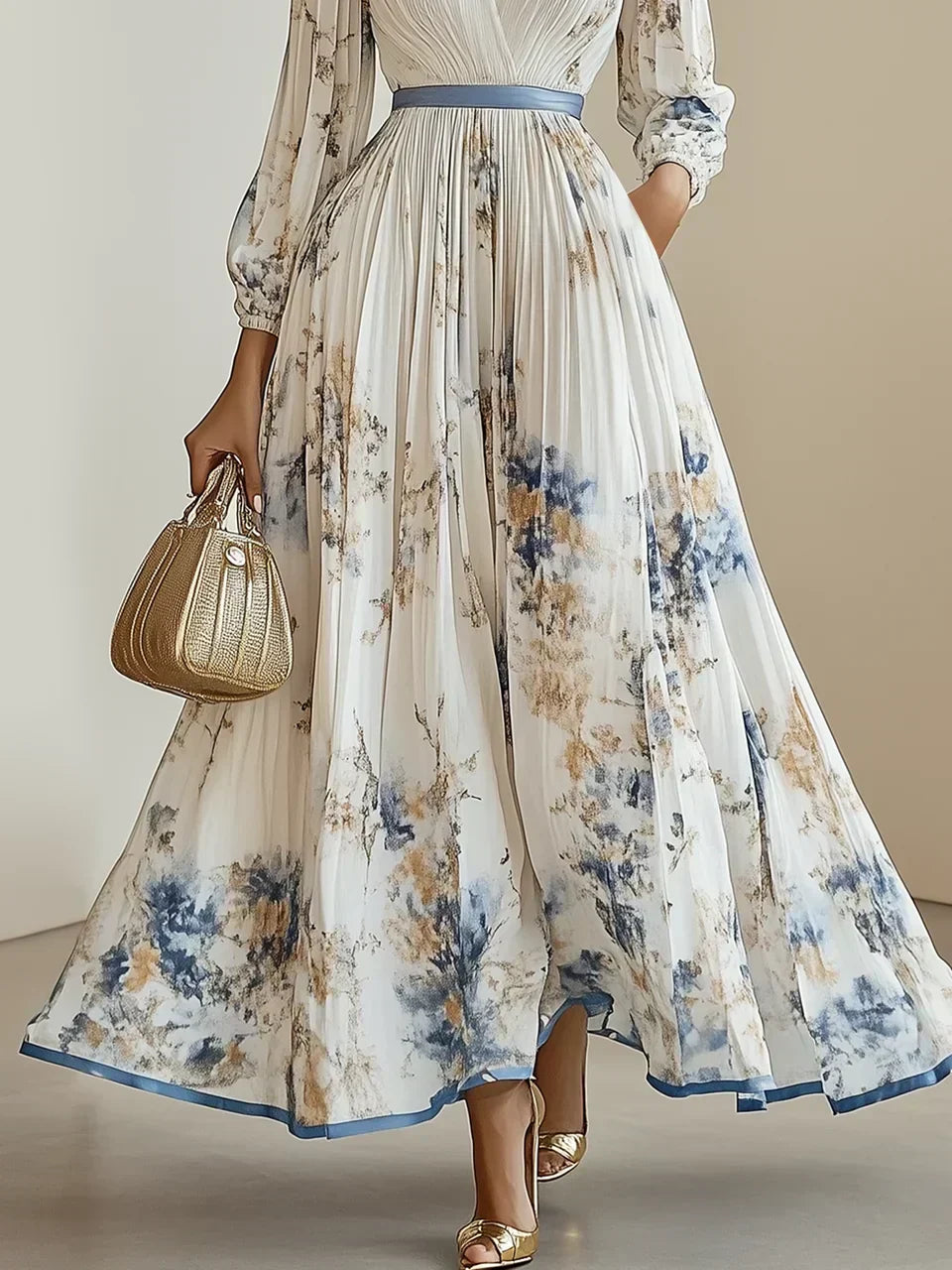 Bristol™ - Robe Maxi Bohémienne en Patchwork Floral