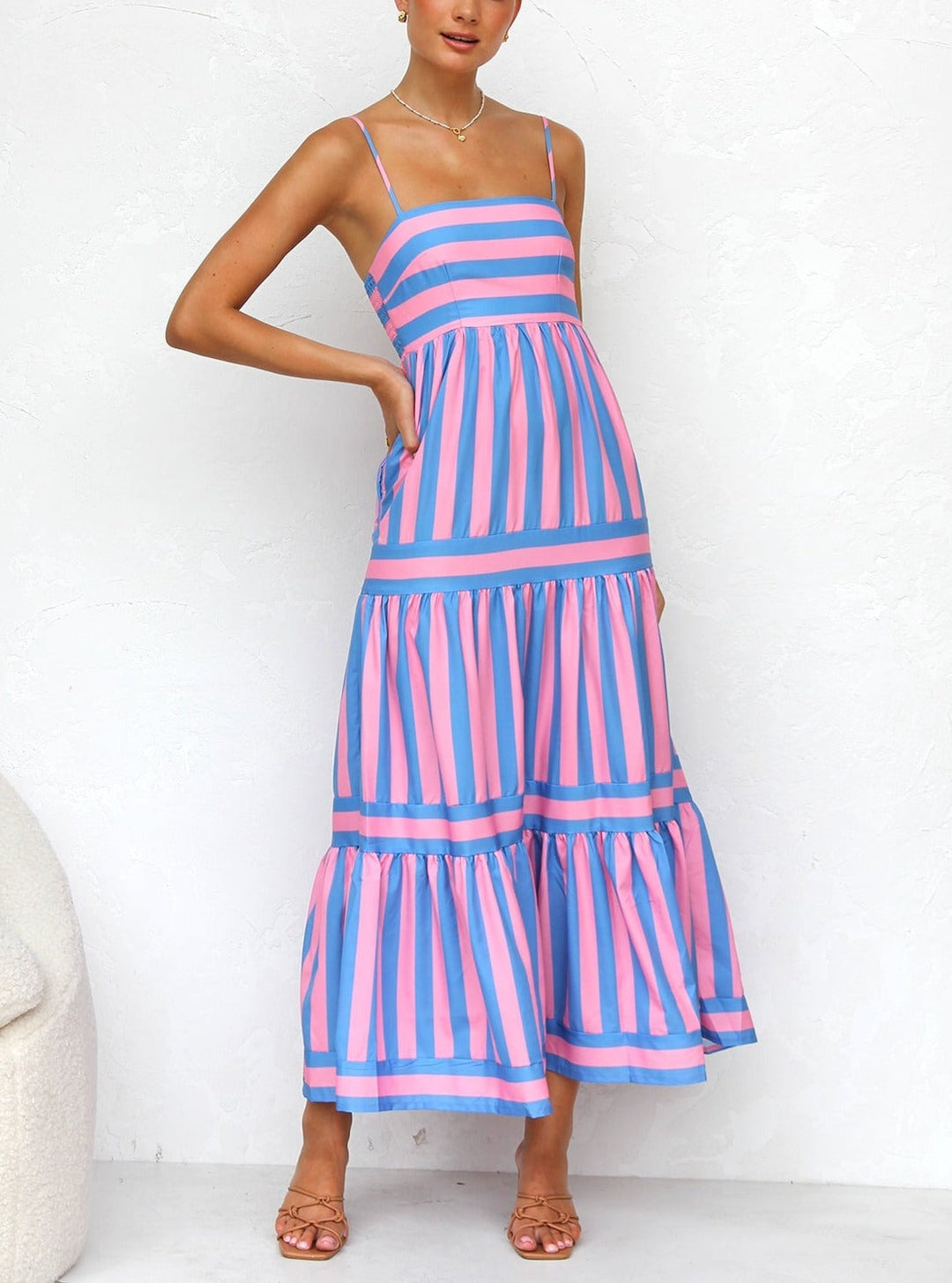 Onaha - Robe Maxi à Bretelles Spaghetti