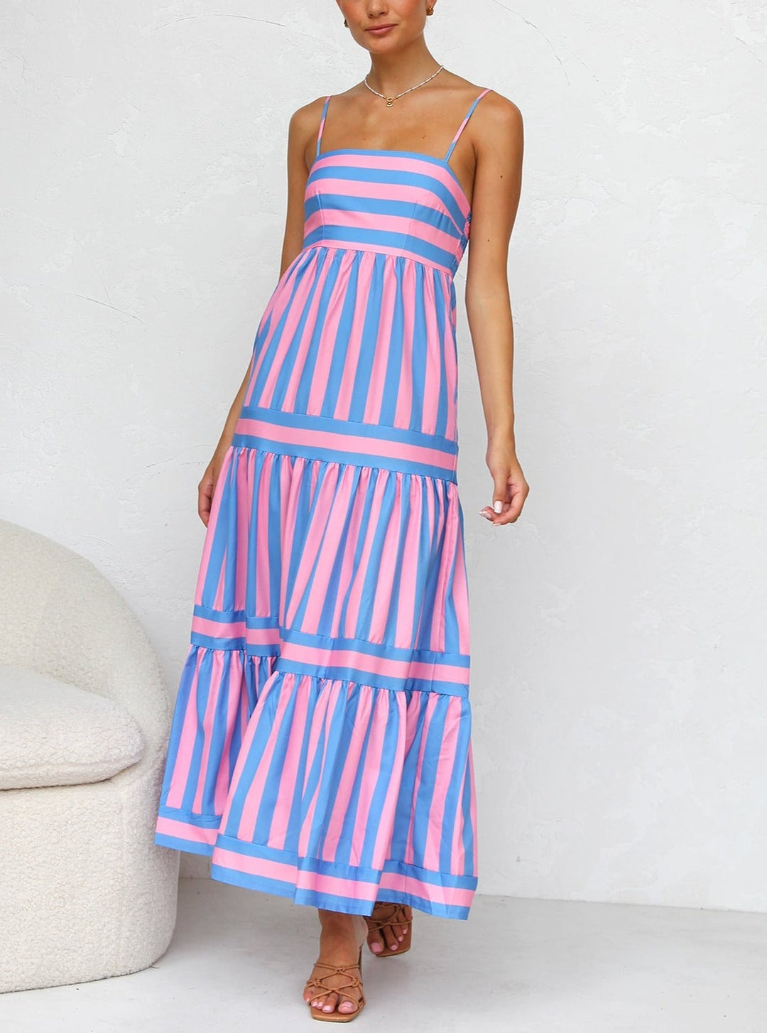 Onaha - Robe Maxi à Bretelles Spaghetti