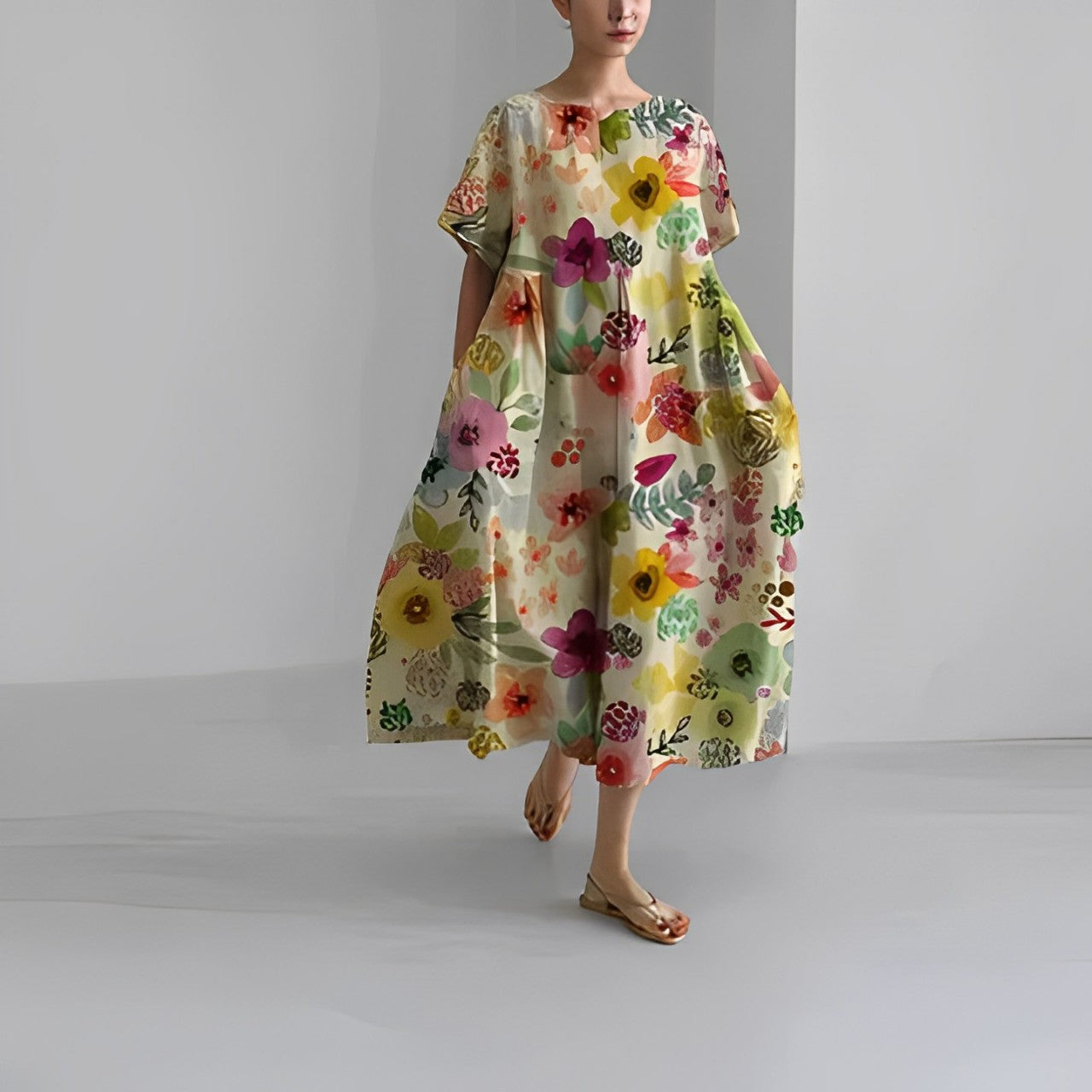 Daisy - Robe Maxi Ample Retro
