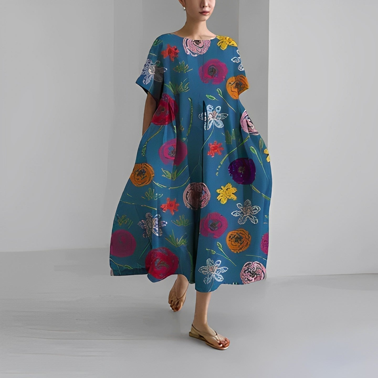 Daisy - Robe Maxi Ample Retro