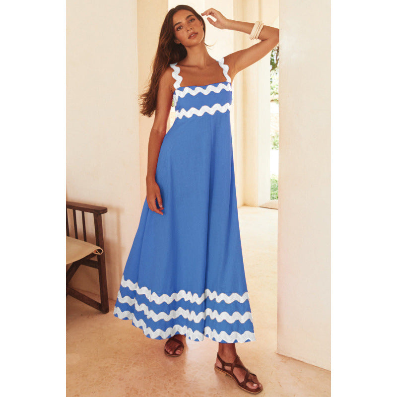 Ashly™ - Robe Maxi à Encolure Bobo