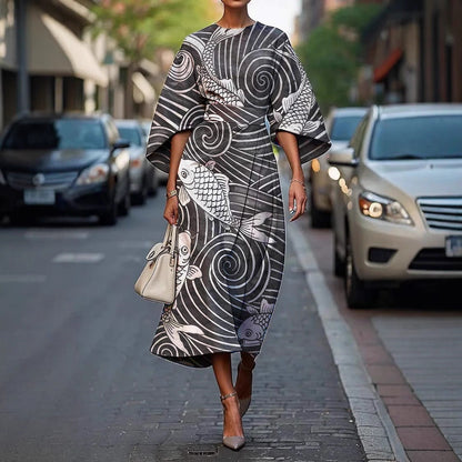 Melody™ - Robe Élégante à Col Rond