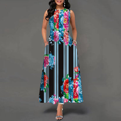 Bianca™ - Robe Décontractée Sans Manches avec Jupe Évasée