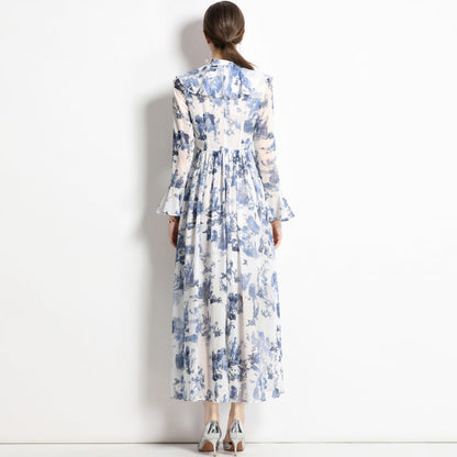 Gabby | Robe Élégante à Imprimé Encre