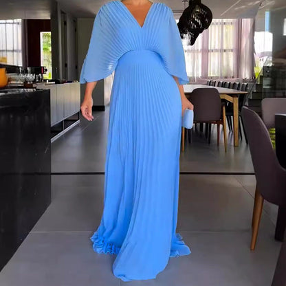 Ria™ - Robe Maxi à Côtes Flottantes