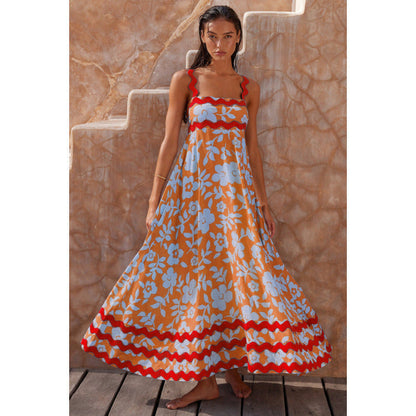 Ashly™ - Robe Maxi à Encolure Bobo