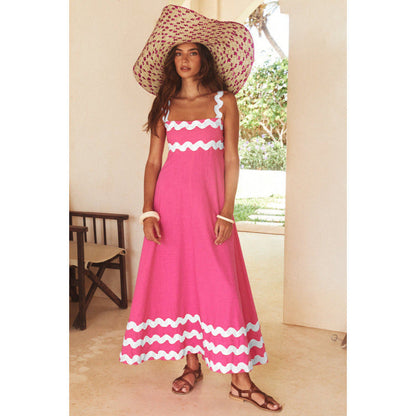 Ashly™ - Robe Maxi à Encolure Bobo
