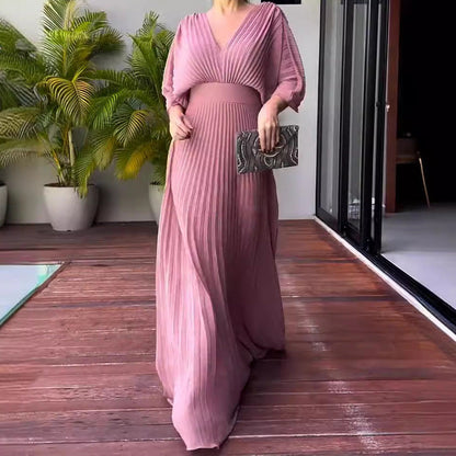 Ria™ - Robe Maxi à Côtes Flottantes
