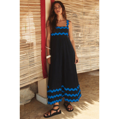 Ashly™ - Robe Maxi à Encolure Bobo
