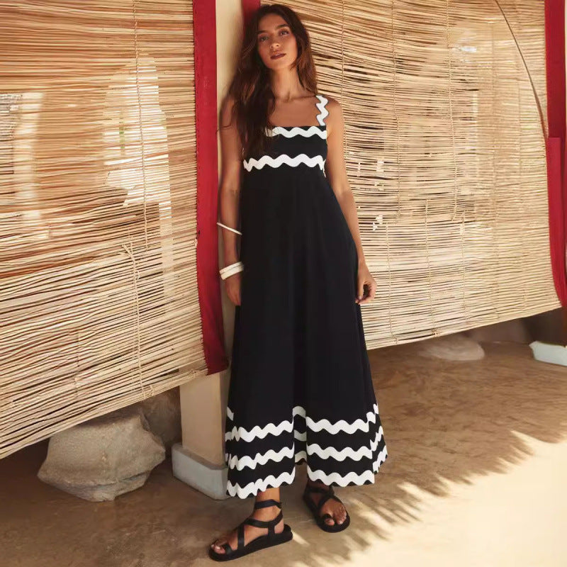 Ashly™ - Robe Maxi à Encolure Bobo