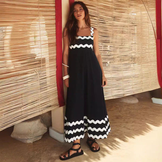 Ashly™ - Robe Maxi à Encolure Bobo
