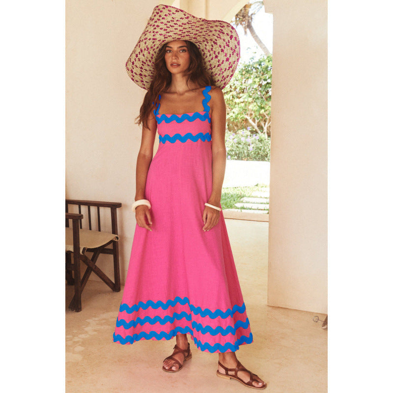 Ashly™ - Robe Maxi à Encolure Bobo