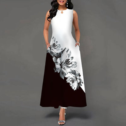 Bianca™ - Robe Décontractée Sans Manches avec Jupe Évasée