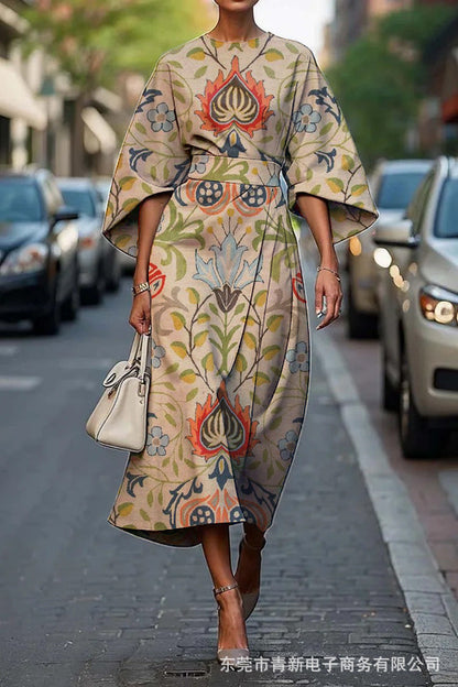 Grace™ - Robe Élégante avec Col Rond