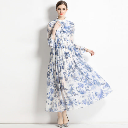 Gabby | Robe Élégante à Imprimé Encre