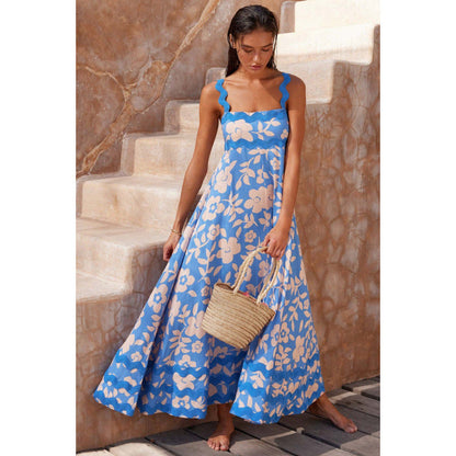 Ashly™ - Robe Maxi à Encolure Bobo