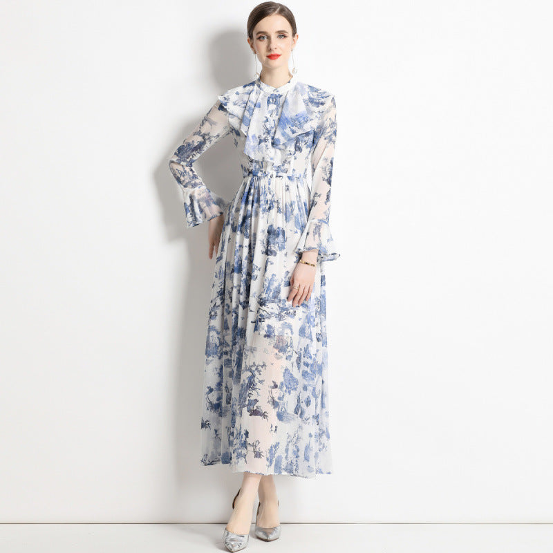 Gabby | Robe Élégante à Imprimé Encre