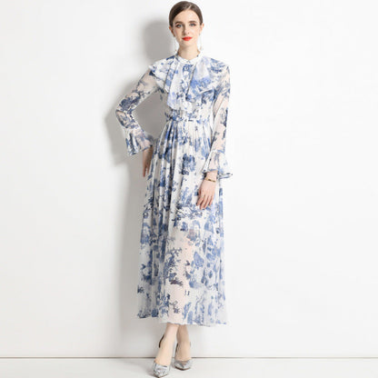 Gabby | Robe Élégante à Imprimé Encre