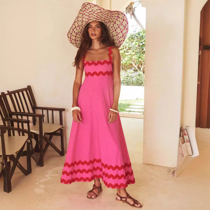 Ashly™ - Robe Maxi à Encolure Bobo