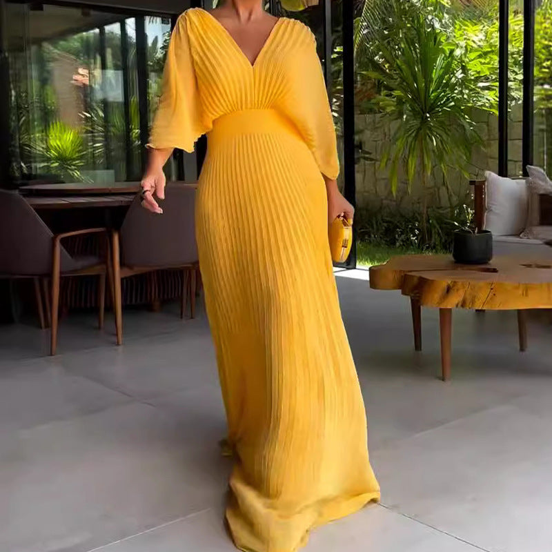 Ria™ - Robe Maxi à Côtes Flottantes