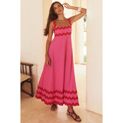 Ashly™ - Robe Maxi à Encolure Bobo