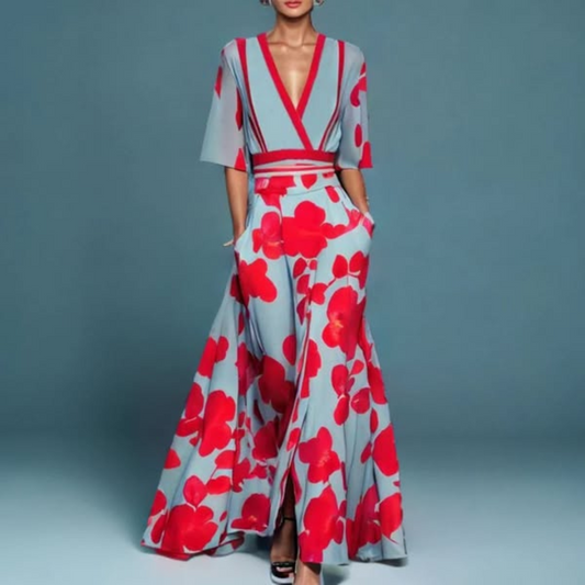 Michelle™ - Robe Longue Florale Élégante
