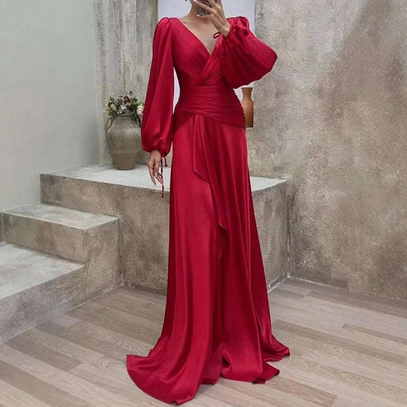 Aubrie - Robe Maxi Élégante avec Design Flottant