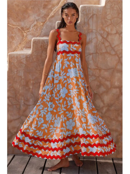 Solana - Robe Maxi Florale Élégante
