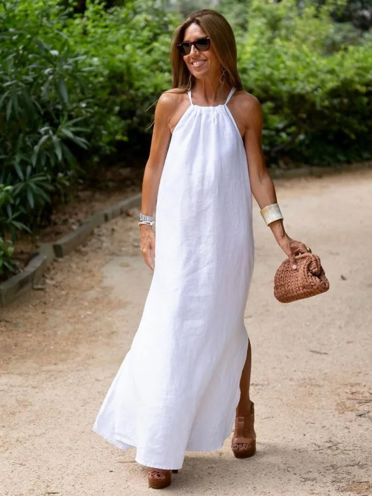 Gina™ - Robe Longue à Col Halter