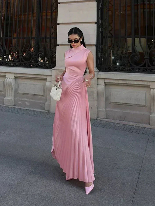Ellison - Robe Maxi Drapée Élégante