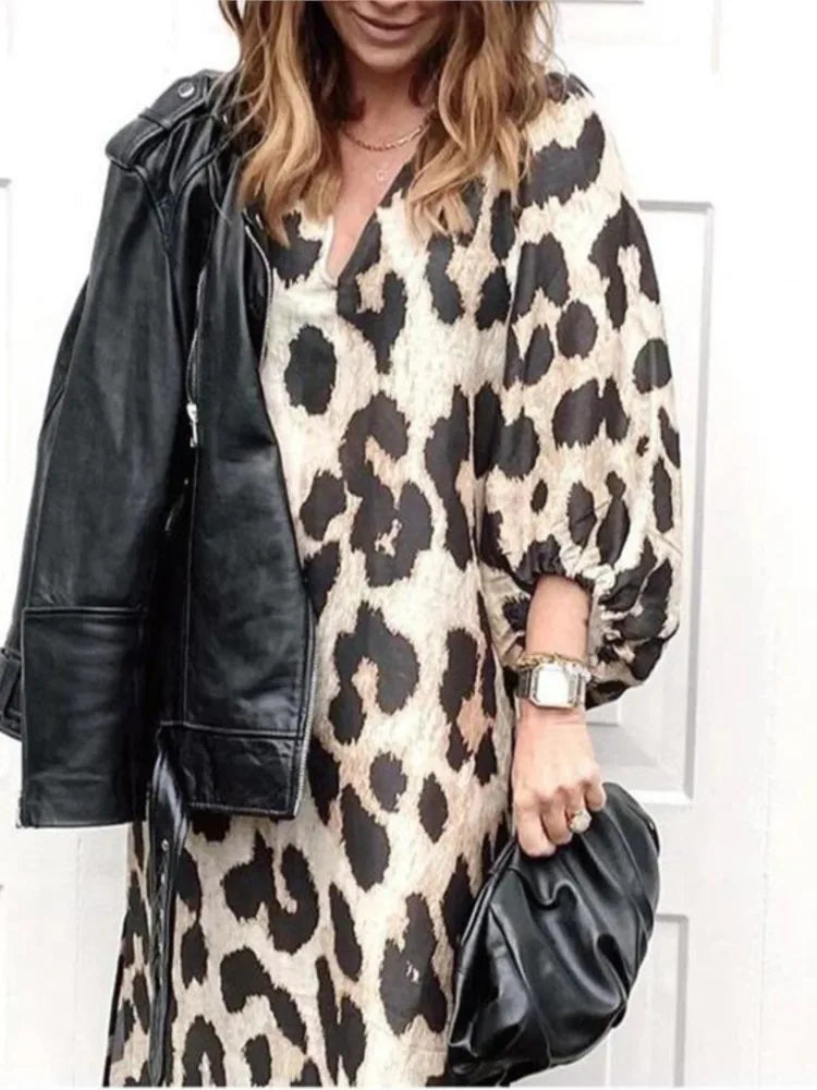 Robe à Imprimé Léopard Lisa™