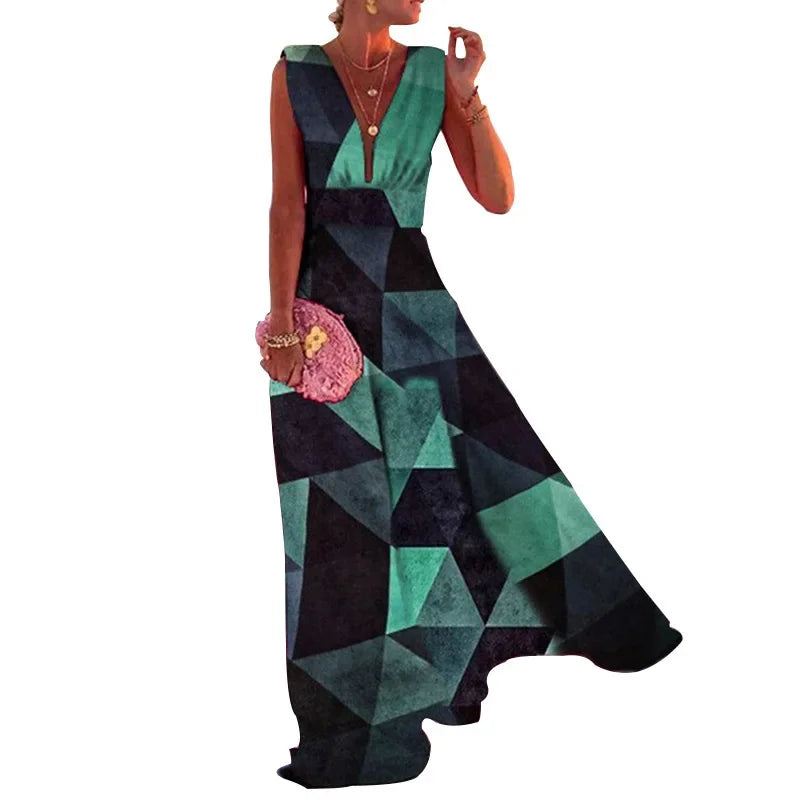 Lynor™ | Robe sans manches florale élégante dans un style chic français