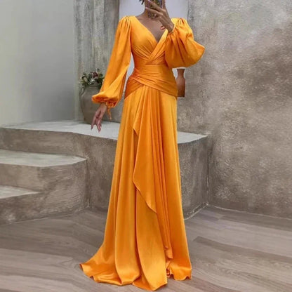 Aubrie - Robe Maxi Élégante avec Design Flottant